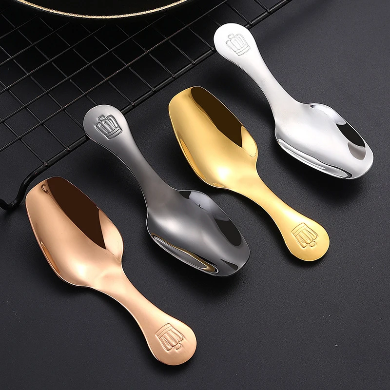

Десертная ложка, ложка из нержавеющей стали для сахарной соли, приправ, чая, кофе, Маленькая детская ложка, кухонные инструменты, 1 шт.
