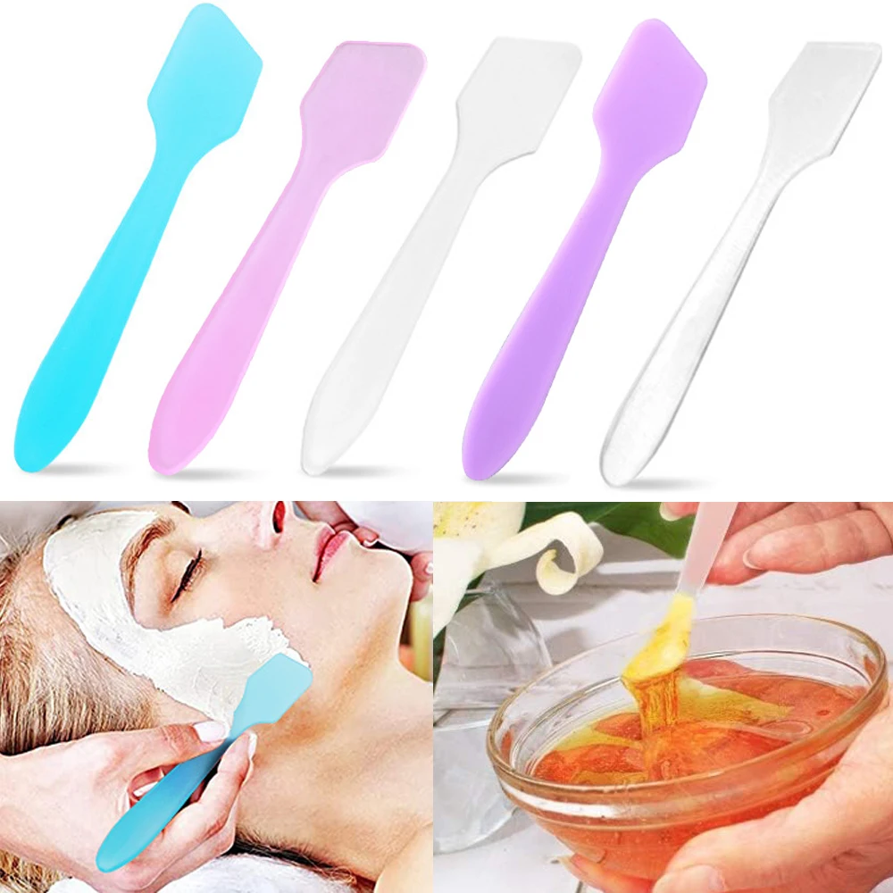 

10 шт., пластиковые палочки для макияжа с ложкой