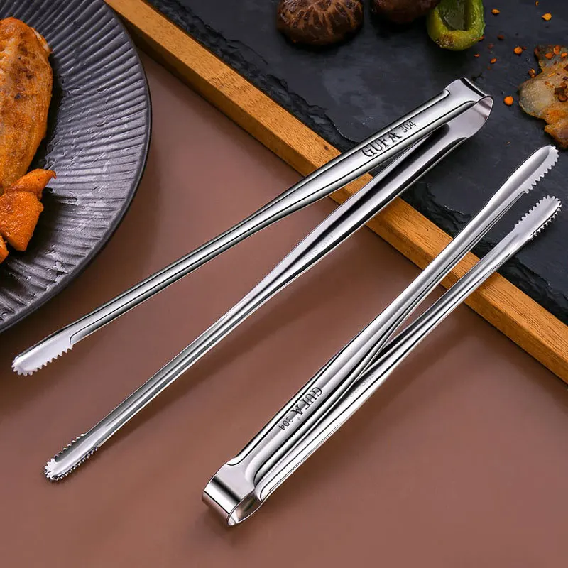

Stainless Steel Barbecue Clips Kitchen Bread Baking Clamp BBQ Food Steak Tongs Picnic Barbecue Cooking Clip Tweezer Gadgets