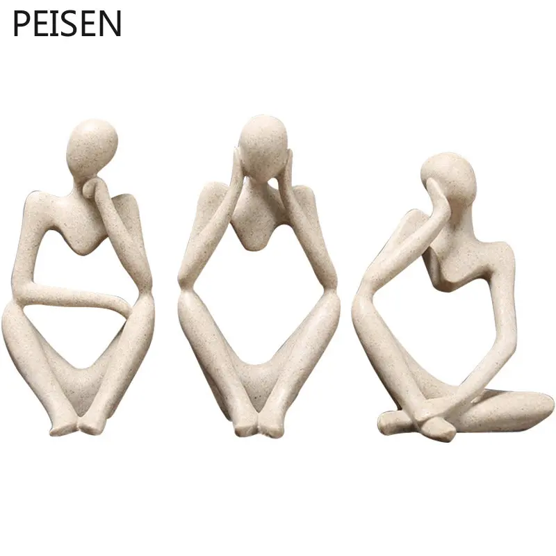 

Modern Abstract Figures Nordic Retro Decorations Office Home, Living Room, Wine Cabinet Decorations Sculpture Decoration