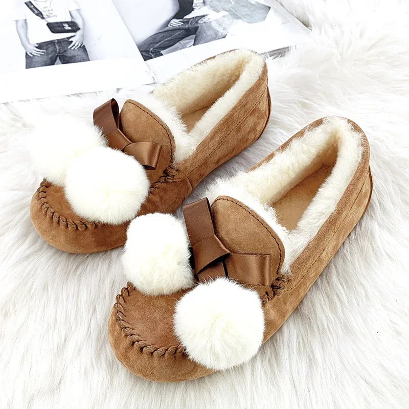 

Интегрированная обувь Lefu из овчины и меха, обувь из меха и сои, женская обувь, осенние и зимние плюшевые и утолщенные зимние сапоги