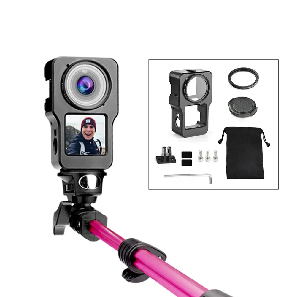 

Aluminum Alloy Metal Camera Protective Frame Anti-fall Cover Shell Accessories Compatible Protective Case For Dji Action 2