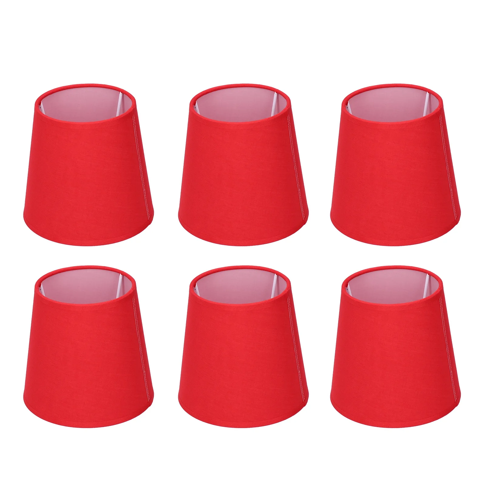 

6Pcs Lampshade Modern Simple Cloth Art Inner Film Pendant Wall Light Shade Cover for Lamps E14