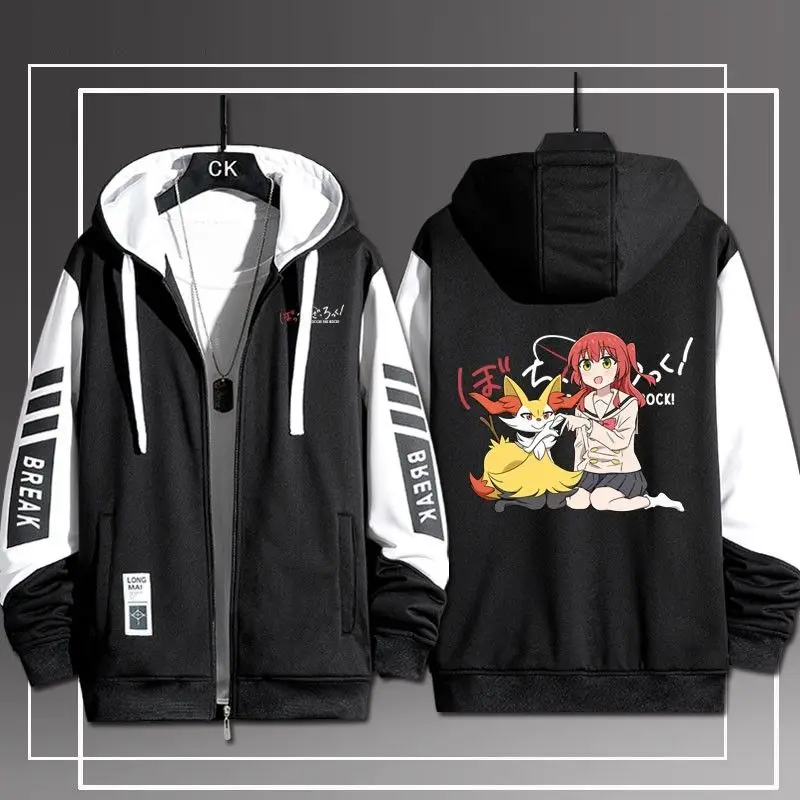 Толстовка Bocchi с надписью The Rock Pokemon худи готовое Hitori джигги-фонарик кардиган