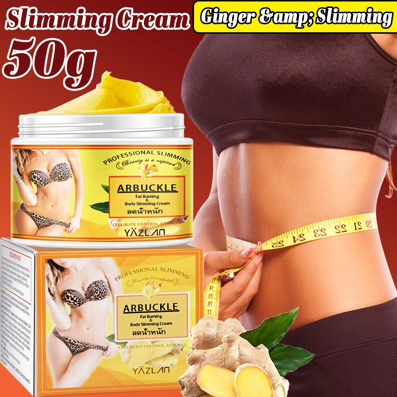 Ginger body detoxification slimming cream legs belly waist effective fat burning weight loss nutrition cream body care products