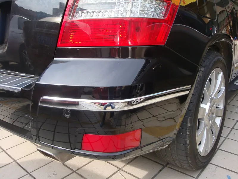 

Для Mercedes Benz X204 GLK Class GLK260 GLK300 GLK350 2009-2015 ABS хром передний задний бампер головка хвостовая угловая полоса