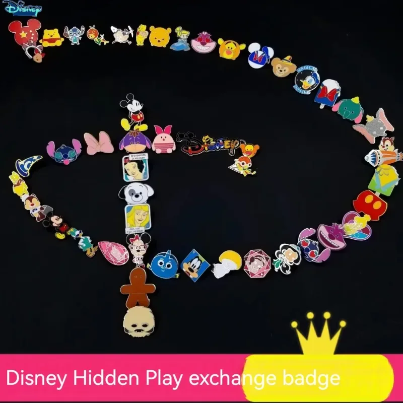 

Authentic Disney Badge Interchangeable Medal Brooch Disney Garden Commemorative Gift Limited Blessing Bag Hobby Collection Gift