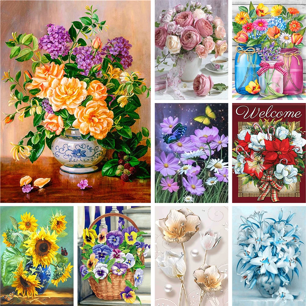 

5D DIY полный квадратный набор для мозаики Стразы