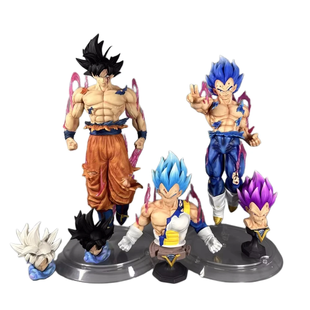 

33Cm Gk Dragon Ball Super Ultra Instinct Son Goku Hakaishin Vegeta Anime Action Figure Statue Model Garage Kit Doll Toys Gift