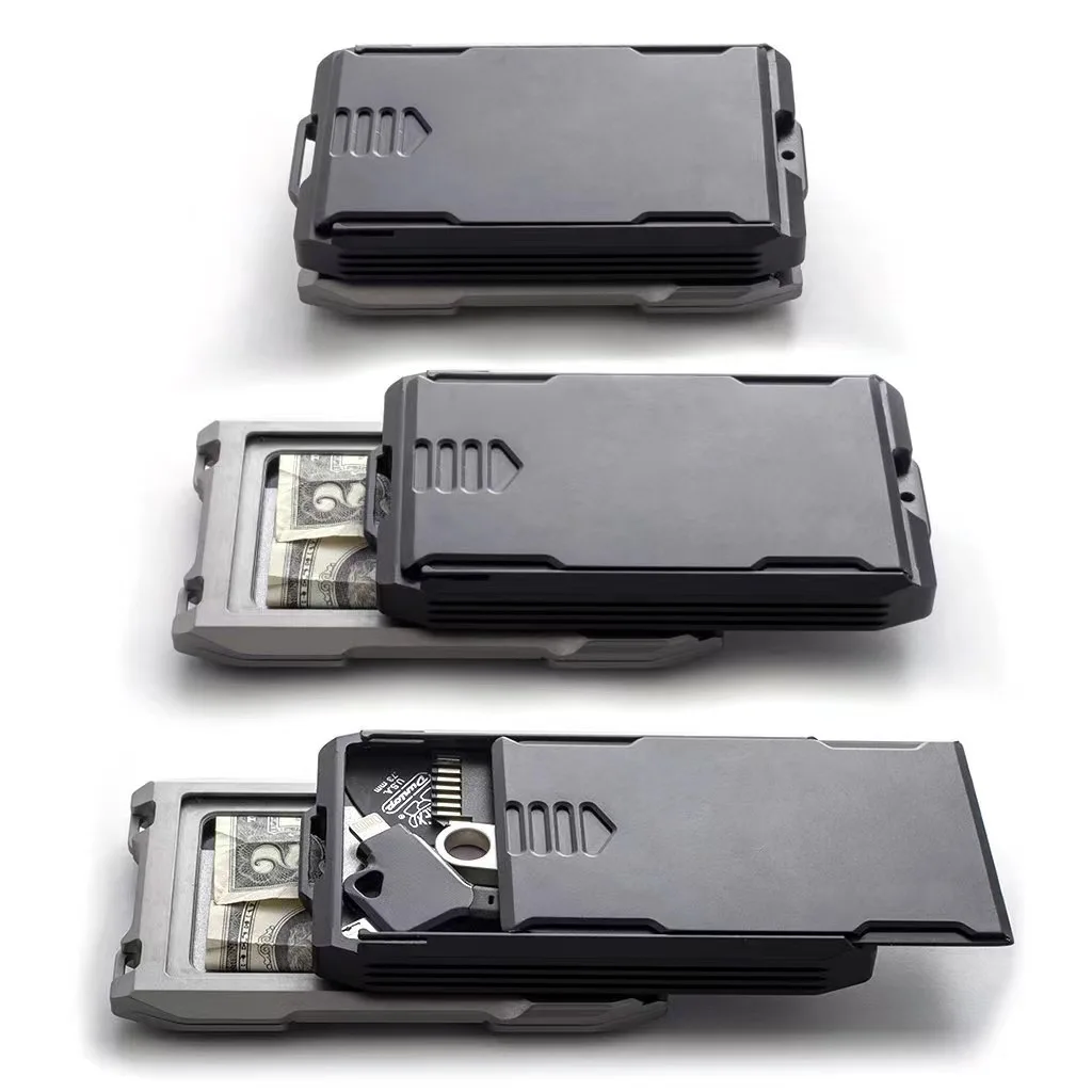 Тактический Жесткий кошелек A10 капсула EDC SLIDE многофункциональный открытый