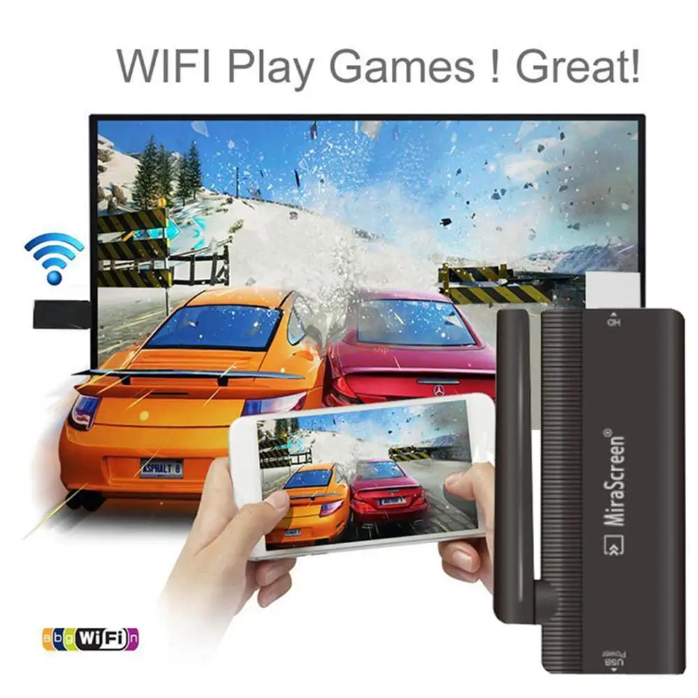 

Wireless WiFi Video Display Adapter Cast Screen to TV for IPad IPhone X XS MAX XR 12 Pro Mini for Samsung Xiaomi Android Phone