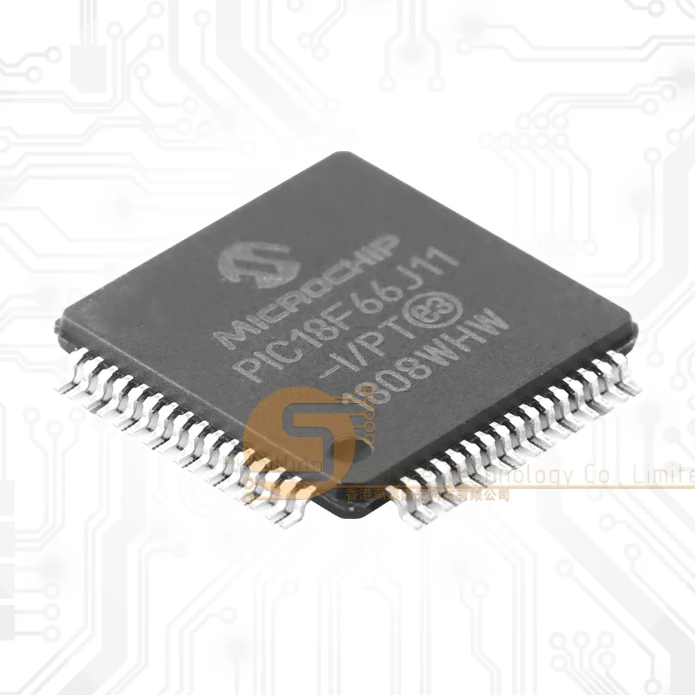 Микроконтроллер PIC18F66J11 PIC18F66J11-I/PT TQFP -64 PIC 18, оригинальная новая микросхема IC, 5 шт./лот