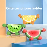 universal cute fruit gravity car phone holder air vent mount stand for cell phone gps auto bracket mobile phone car accessories