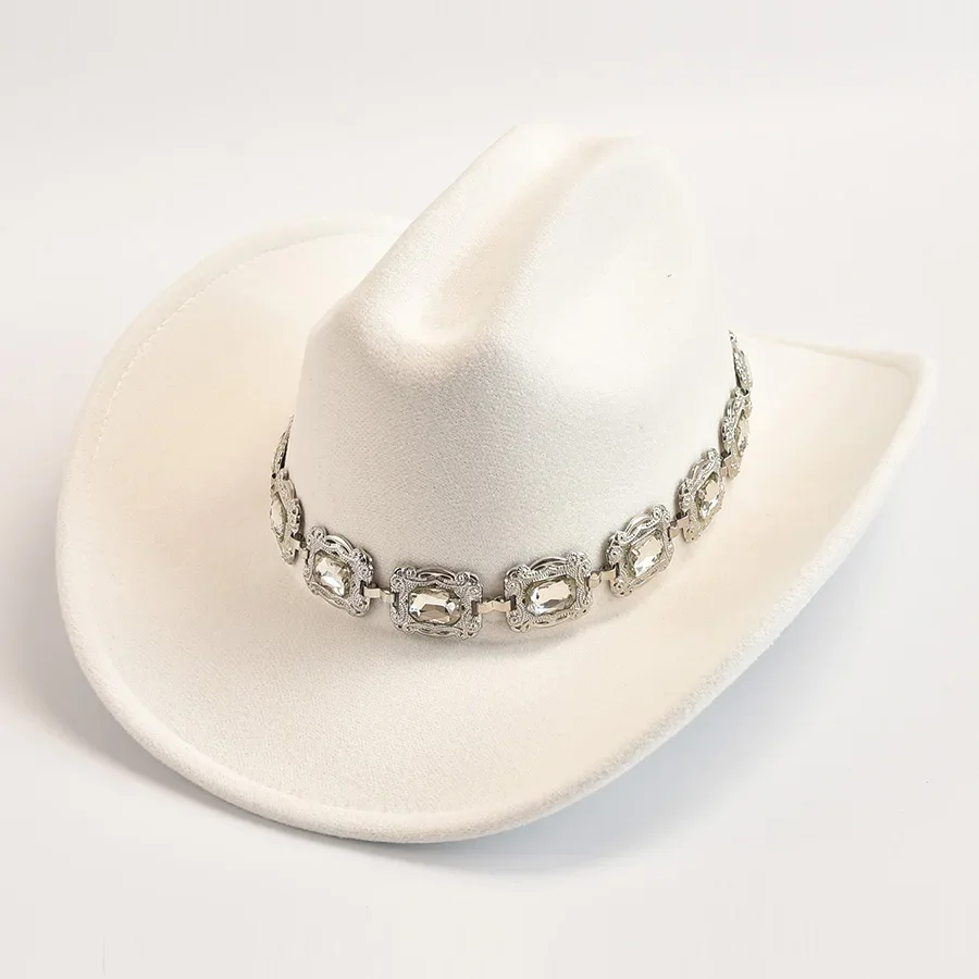 Ковбойские шляпы в стиле вестерн из искусственной шерсти для женщин винтажные