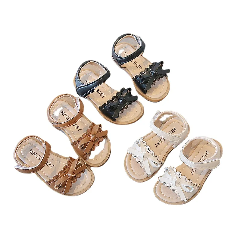 

Baby Girl Shoes Summer Cute Bow Sandals Kids Princess Shoes Soft Bottom Children Girls Beach Sandals SMG275