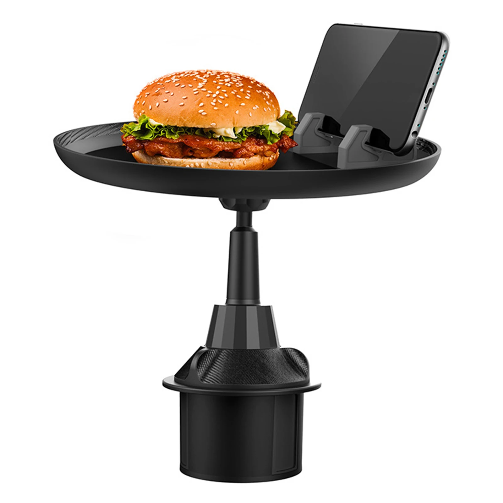 

Car Cup Holder Tray Car Tray Table For Eating With Cell Phone Slot Car Food Table For Cup Holders For Drink Beverage Snacks