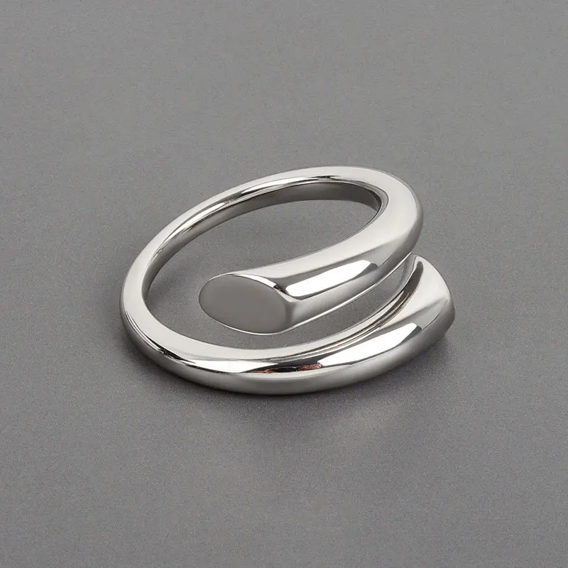 

2021 Best Selling 925 Silver Plated Fashion Simple Rings for women not fade Engagement Wedding Anniversary High Jewelry Gifts