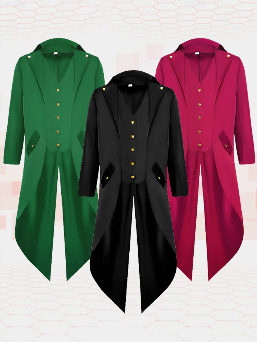 Костюм для курения Королевский стиль мужчин джентльменский стимпанк готика