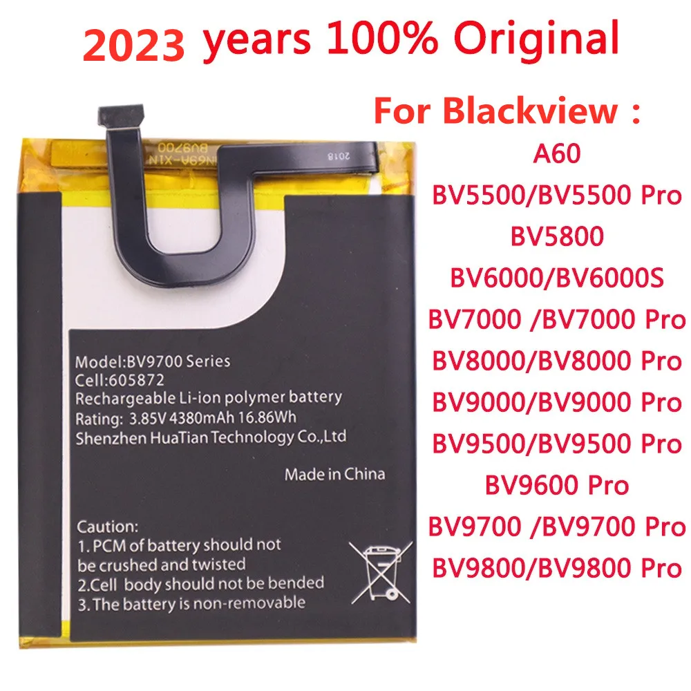 

100% Original For Blackview BV6000 BV7000 BV8000 BV9000 BV9500 BV9600 BV9700 BV9800 BV5500 BV5800 Pro BV9700 A60 Phone Battery