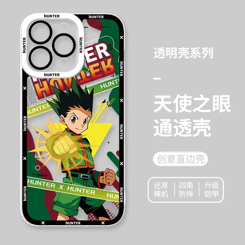 Фото Чехол для телефона Full Time Hunter Apple 16 с рисунком аниме iphone 15 pro max для 12 Killua 14 Pro, новый чехол для телефона XSMAX, праздничный подарок kawaii №3