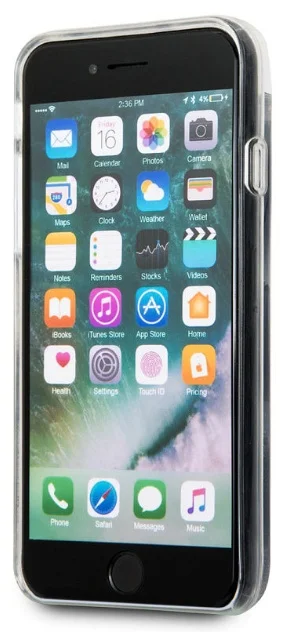 Чехол CG Mobile Guess Glitter Hard для iPhone 7/8/SE 2020 цвет Серебристый |