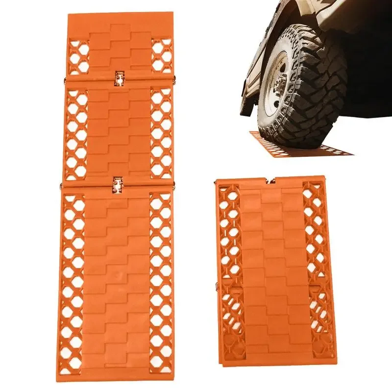 

Traction For Cars Foldable Auto Tire Traction Pad Recovery Traction Tracks Tire Ladder For Ice/Snow/Sand/Mud/Beach Escape