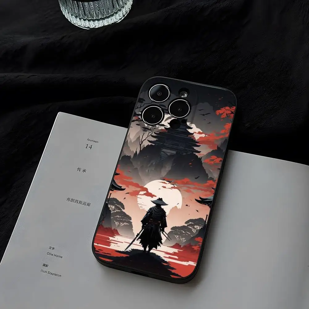 Японский чехол для телефона Bushido Samurai iphone 14 15ProMax 16 11 13 12 Pro Xs Max Mini Xr X 7 8 Plus Shell Coque