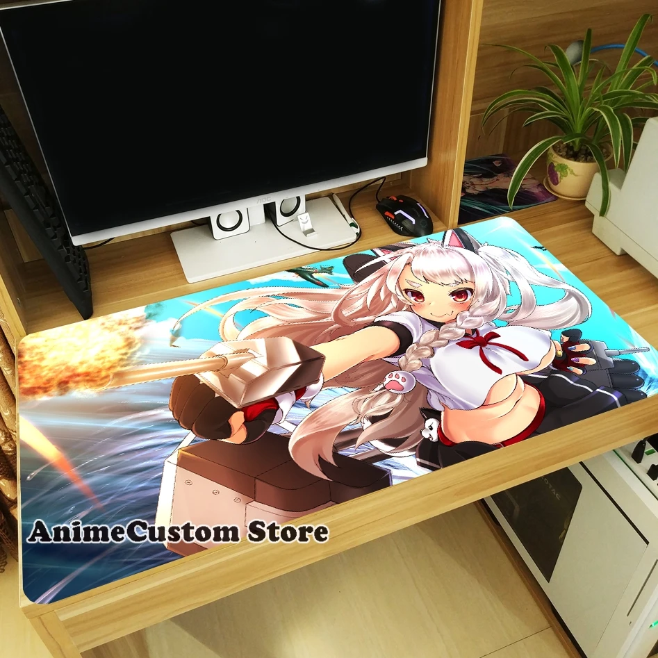 

Большой коврик для мыши IJN Yudachi с надписью «ourlane Loli», игровой утолщенный Противоскользящий коврик для мыши ноутбука, Настольный коврик для кл...