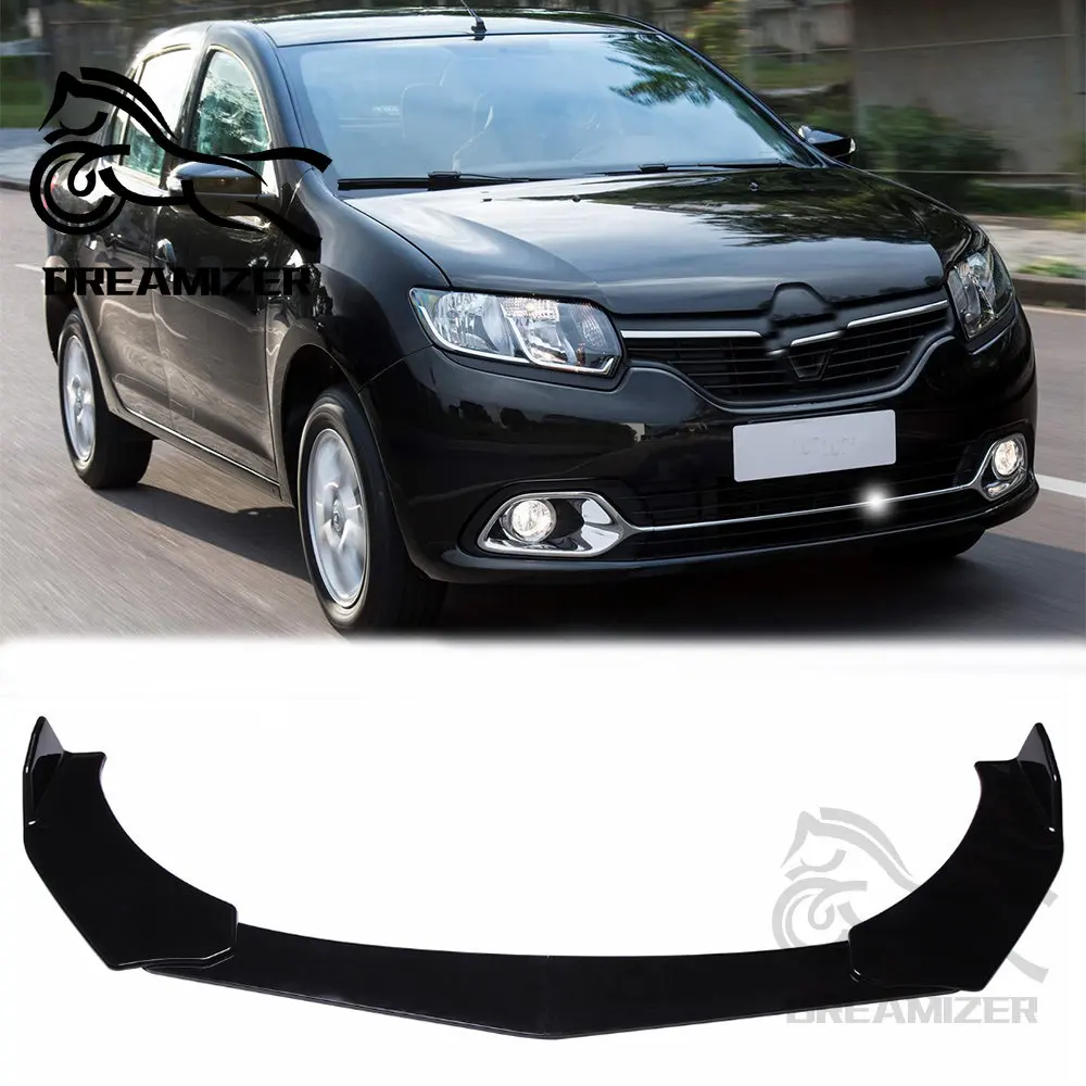 

4PCS 1.77M Universal Car Front Bumper Lip Body Kit Spoiler Canard Splitter Diffuser Carbon Fiber For RENAULT-LOGAN I (LS_)