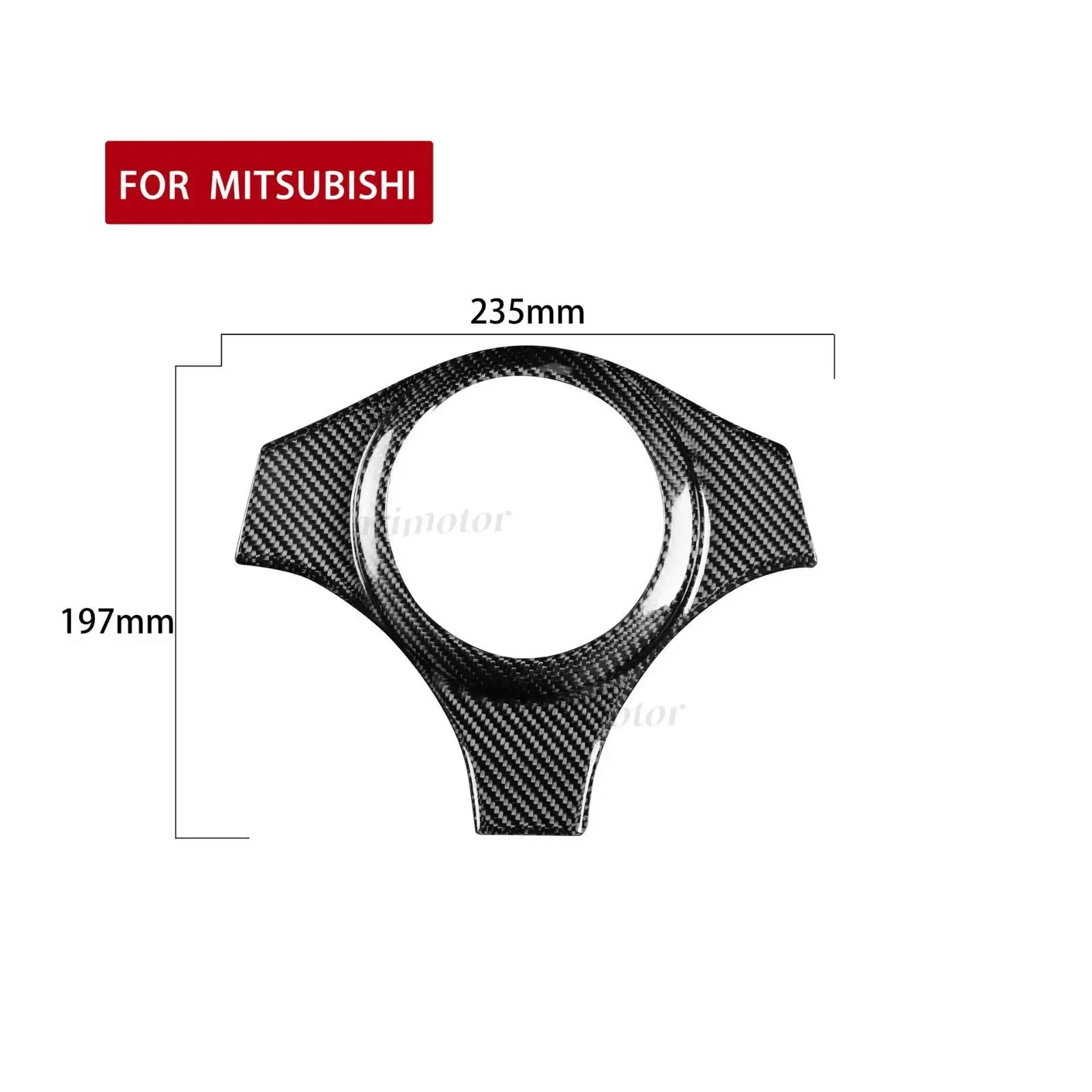 Для Mitsubishi Lancer Evolution EVO 7 8 9 чехол на руль из настоящего углеродного волокна