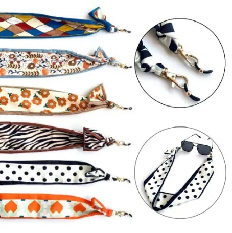

Bohemia Colorful Scarf Glasses Chain For Women Love Flower Leopard Dot Sunglasses Chain Lanyard Fashion Jewelry Accessories
