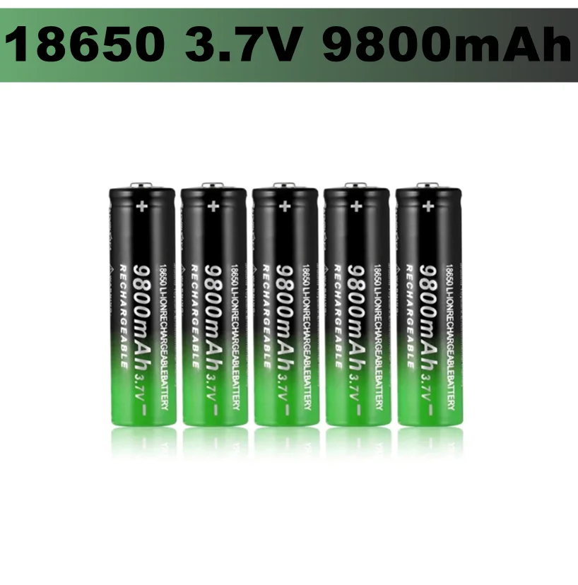 

1/2/4/6/8/10/20PCS New Fast Charging 18650 Battery High Quality 9800Mah 3.7V 18650B Li-Ion Flashlight Batteries