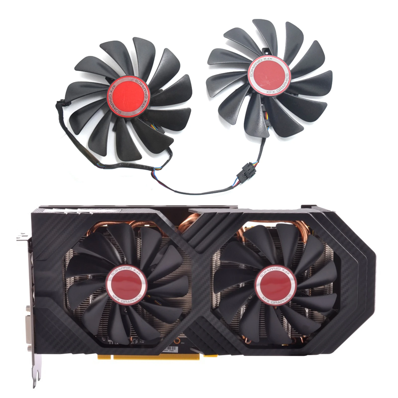 95mm CF1010U12S FDC10U12S9-C 4pin XFX HIS RX580 GPU Cooler fan Replace for XFX RX570 RX580 RX560D RX 580 8G RX Vega 56