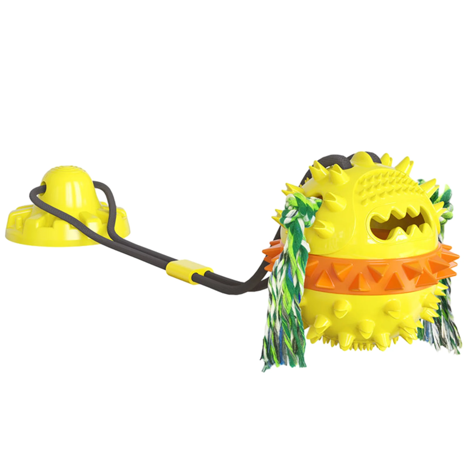 Stimulating Boredom Buster Suction Cup Tug Reusable Squeaky Super Interactive Dog Chew Toy Teething Pet Practical Indestructible