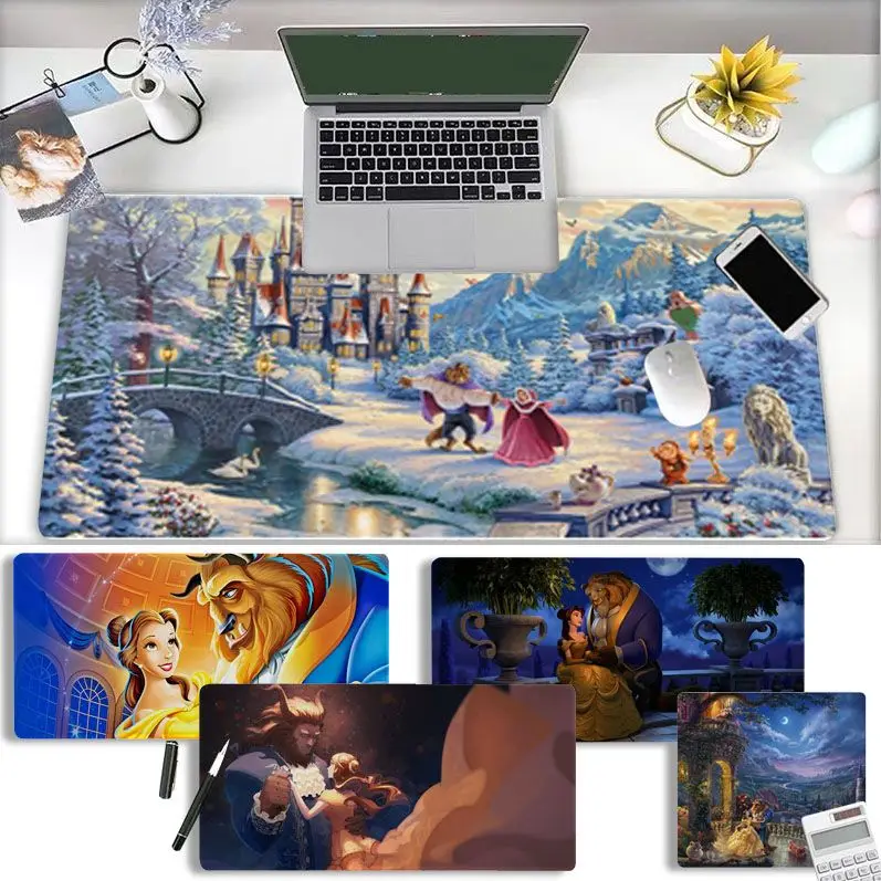 

Disney Beauty And The Beast Boy Pad Large Sizes DIY Custom Mouse Pad Mat Size For Keyboards Mat Mousepad For Boyfriend Gift