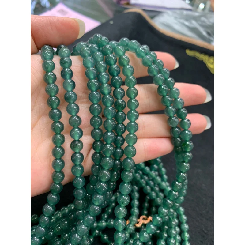 Опасный нефритовый синий 6 м круглый 108 Будда бусины водонепроницаемый
