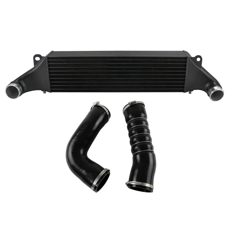 Комплект интеркулера Front Mount Competition EVO1 Tube-Fin с силиконовыми шлангами и зажимами для повышения давления (черныйсинийкрасный) для Audi RS3 8V TTRS 8S (art.: 3920db4dd8175) - 3920db4dd8175