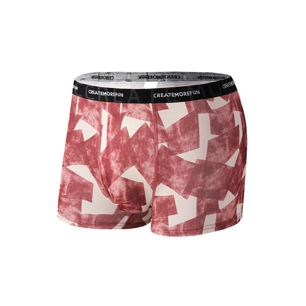 Мужские трусы-боксеры со стрелками свободное нижнее белье трусы с карманом шорты