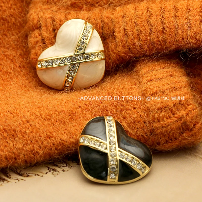 6 шт. женские пуговицы в форме сердца 17 20 23 мм