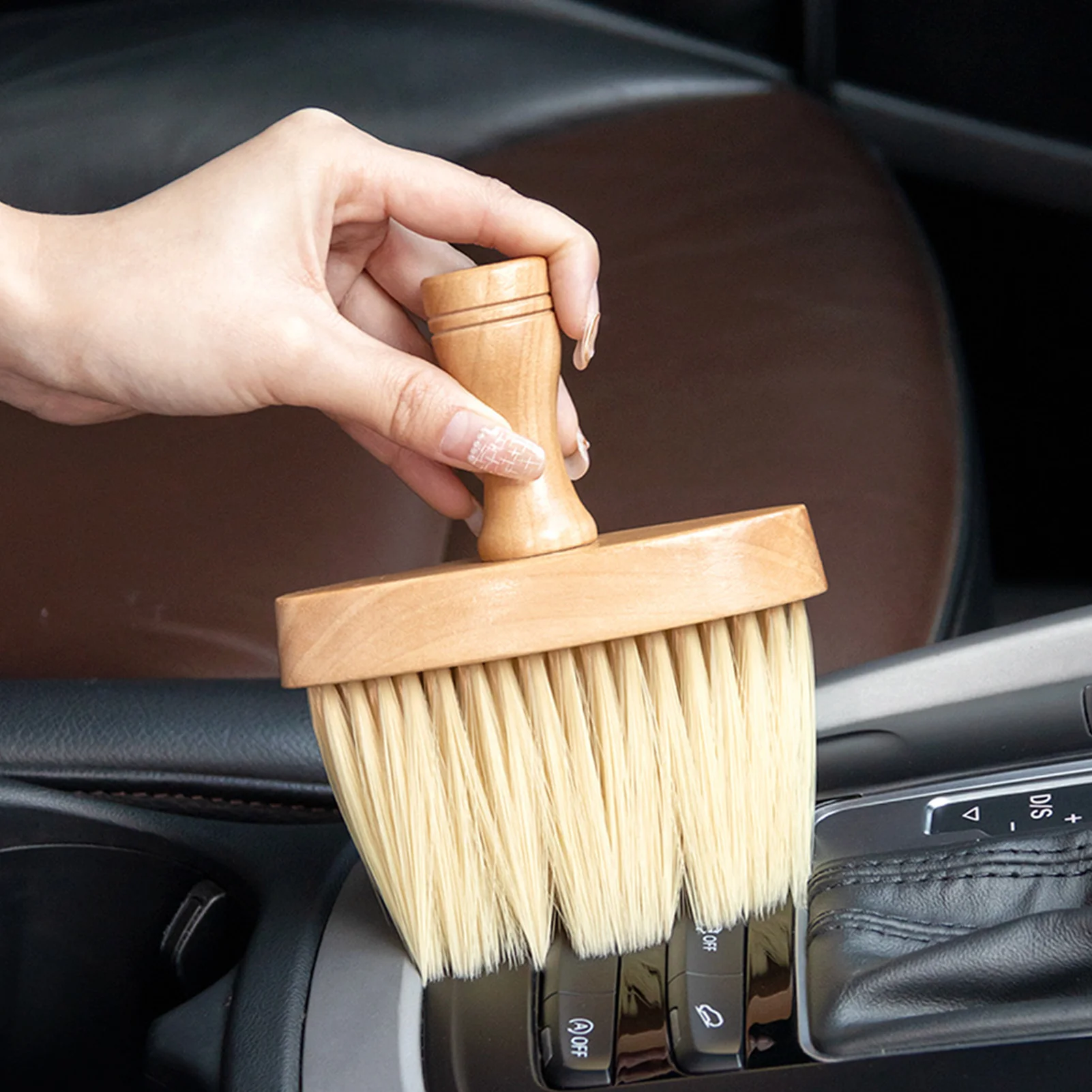 

Duster For Car Air Vent Automotive Air Conditioner Cleaner Brush With Wooden Handle Car Interior No Scratches Detailing Cleaner