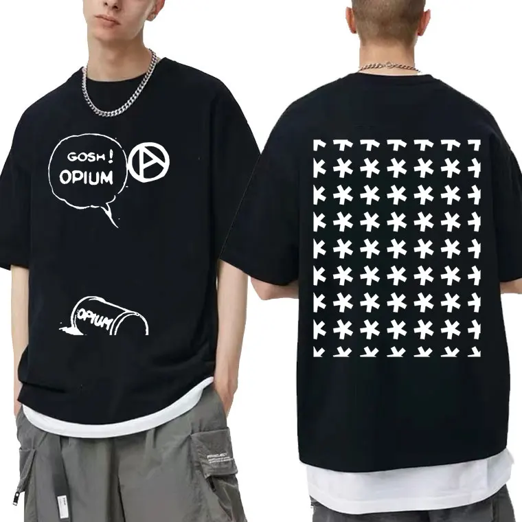 

Rapper Playboi Carti Double Sided Print Tshirt Hip Hop Men 2pac Rap Oversized T-shirts Tops Men Women O Collar Cotton T Shirt