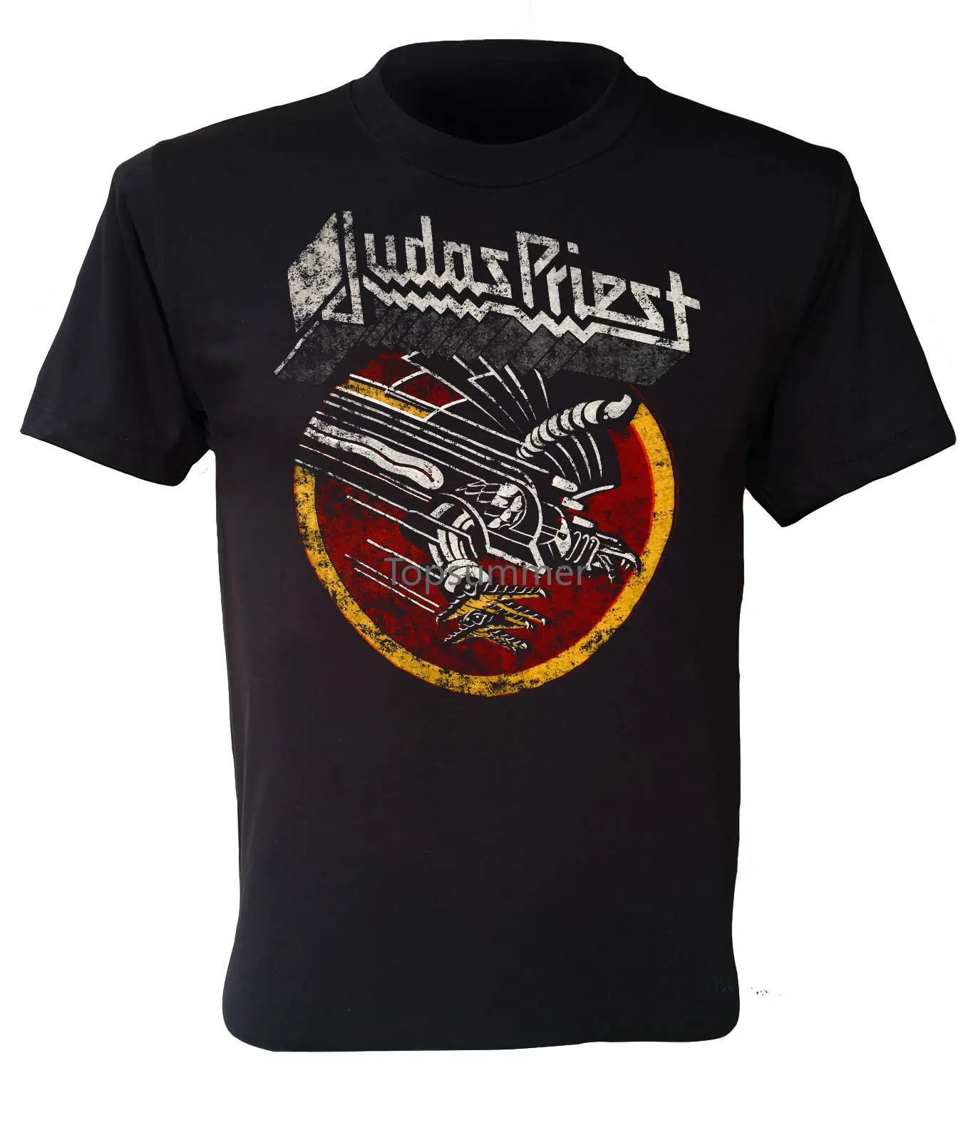 

Judas Priest T-Shirt Screaming For Vengeance Uk Heavy Metal Band Black S To 3Xl Printed Men T Shirt Short Sleeve Funny