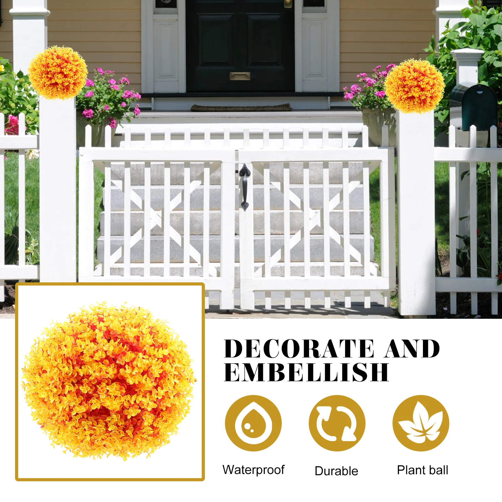 Шар из эвкалипта и травы искусственное дерево для использования в помещении