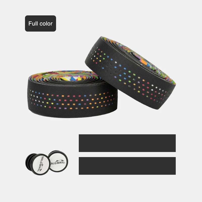 1 Пара Дышащих Перфорированных Лент Для Руля Нескользящая Велосипедная Лента
