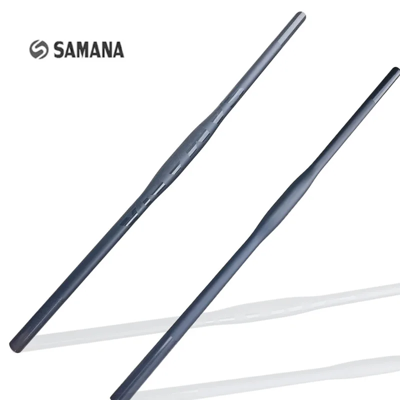 Руль для горного велосипеда SAMANA T800 из карбонового волокна 9 °   Руль Backsweep с вылетом 0 мм, крепление 31,8 мм, ультралегкий, плоский, 600-800 мм, матовое покрытие UD (art.: 3920dad97bb0d) - 3920dad97bb0d