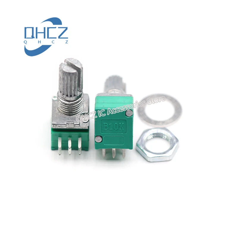 

10pcs/lot RK097G double potentiometer B5K/10K/20K/50K/100K 6 Pin audio amplifier sealed potentiometer