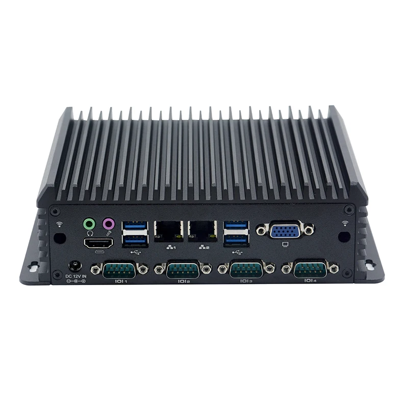 i5-6360u i7-6650u 3865u Industrial Mini PC Intel Fanless Desktop Linux Alloy Case Dual LAN 6*RS232 COM VGA HDMI Windows 10 | Компьютеры и
