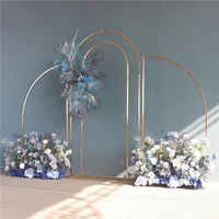 Outdoor Wedding Lawn Floral Arch Flower Display Reception Welcome Billboard Stand Birthday Celebration Balloons Decoration Rack