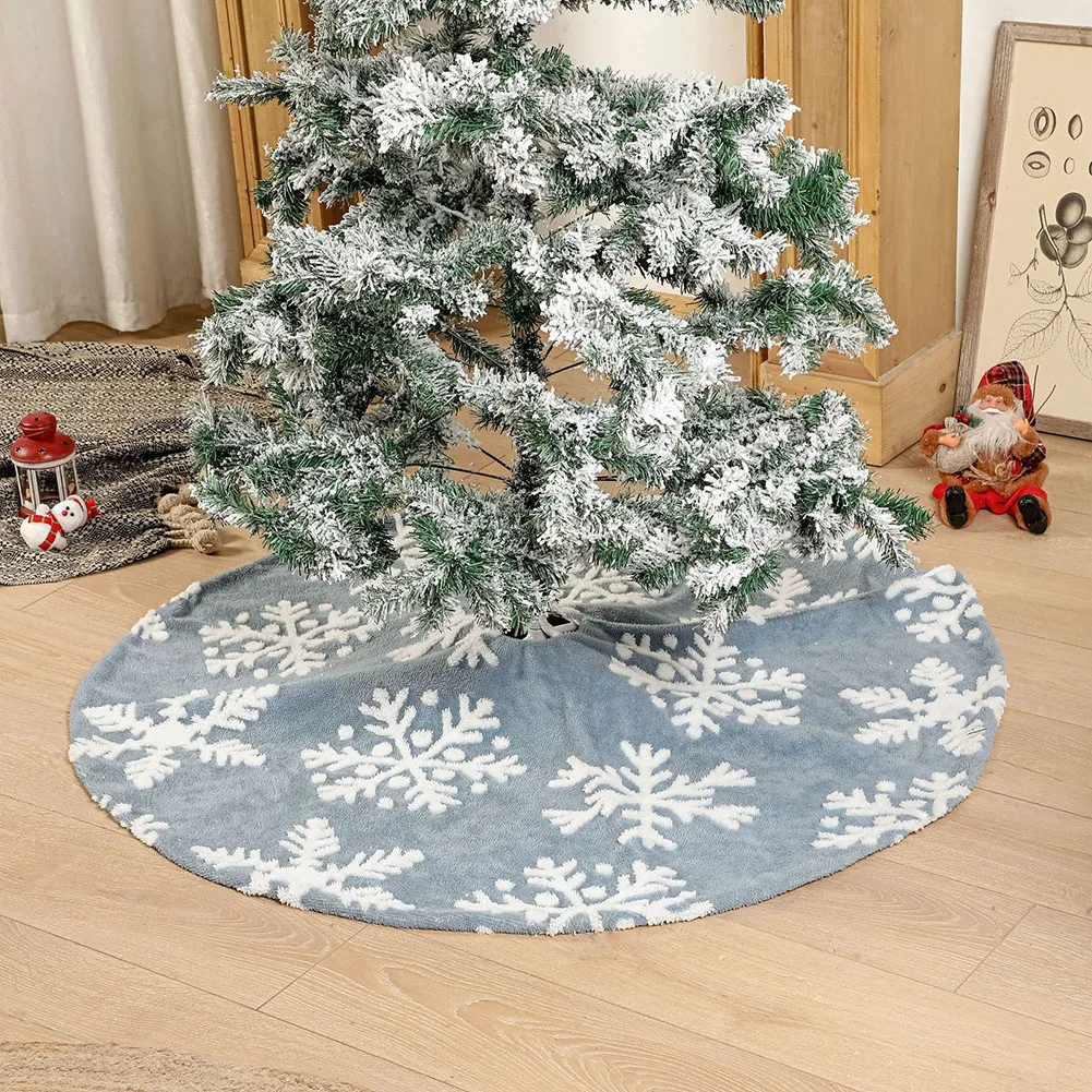 

Skirts Christmas Tree Skirt Comfortable Cotton Plush Durable For Christmas Non-woven Fabric Party 90cm Diameter