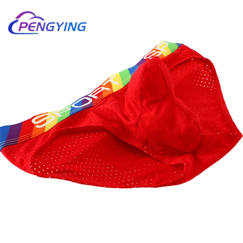 

Breathable Underwear Men briefs Sexy sexi ice silk U Pouch Panties for Boys U Convex G Strings Thongs Gays slip
